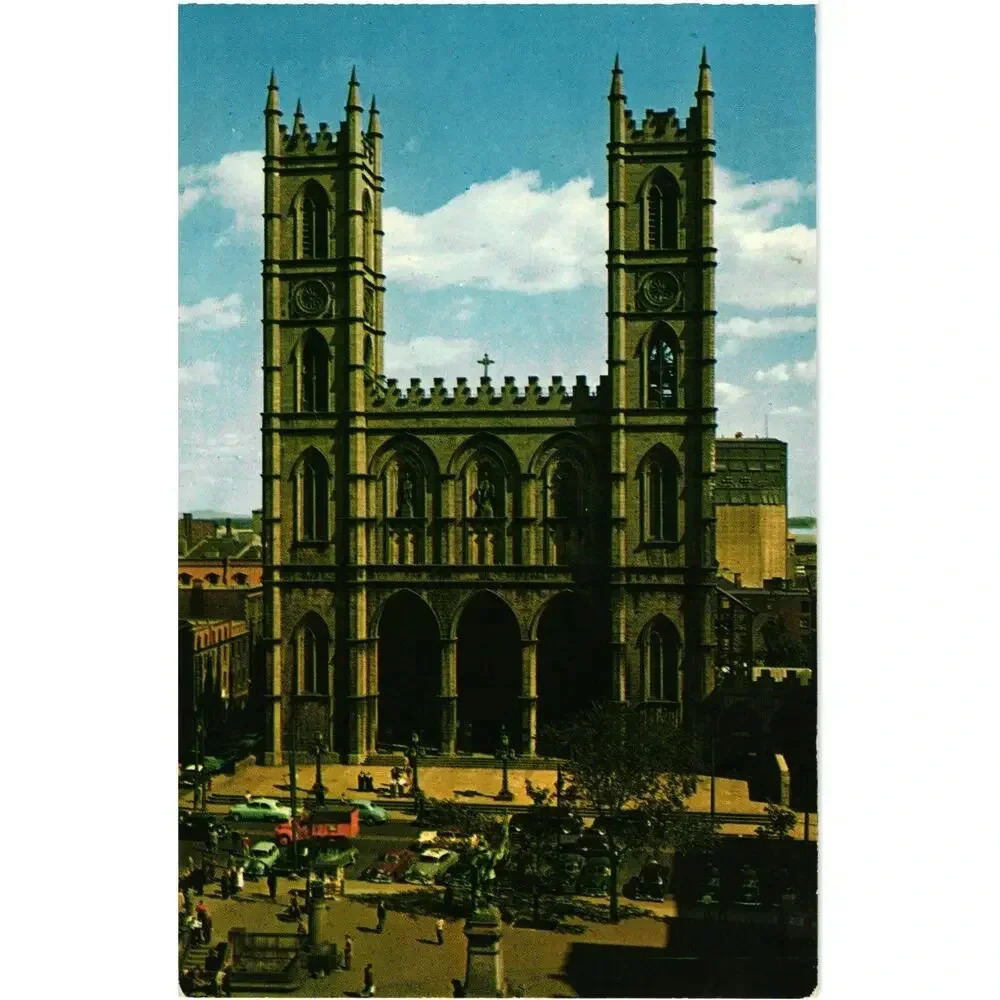 Notre Dame Church, Montreal, Canada Eglise Notre-Dame, Montréal, Canada Postcard